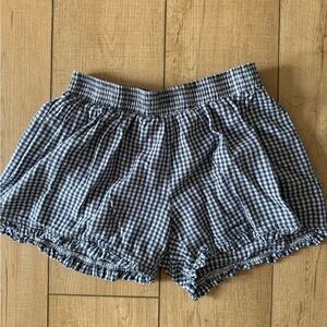 Sonderhaus Gingham Navy Women's Shorts XS